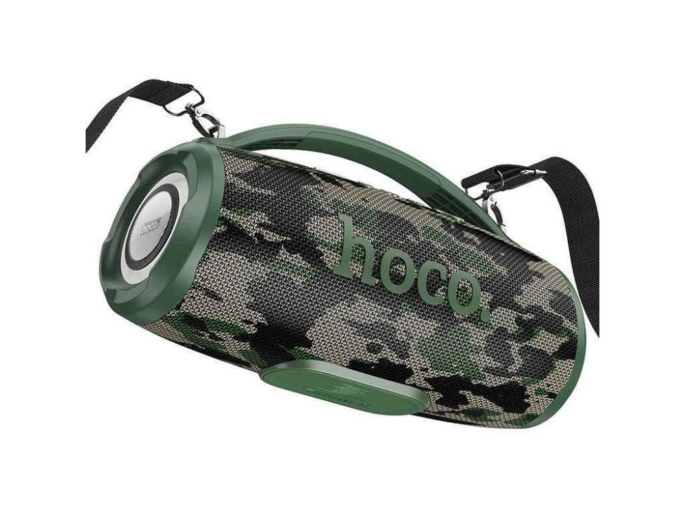 Портативная колонка HA4 2x15W/LED/BT5.4/USB/AUX/microSD/FM/3000mAh/TWS/IPX4 296х162х122см хаки ТМ HOCO Киев - изображение 1