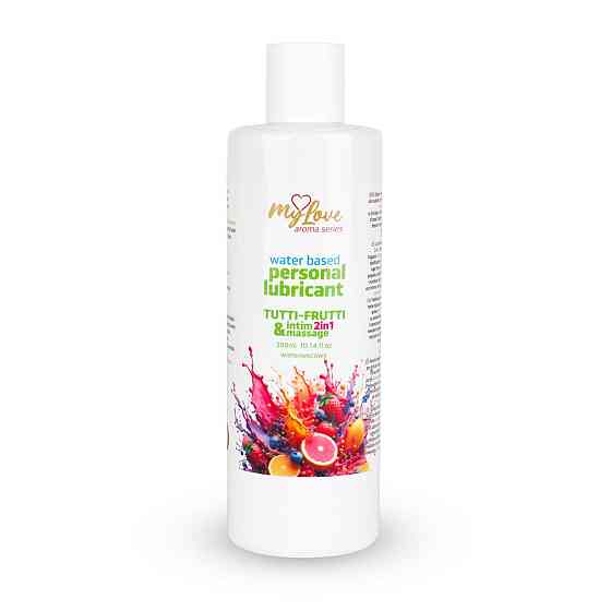 2в1 лубрикант та масажний гель - MyLove Aroma Series Intim&Massage Tutti-Frutti, 300 мл Sex Aura Київ