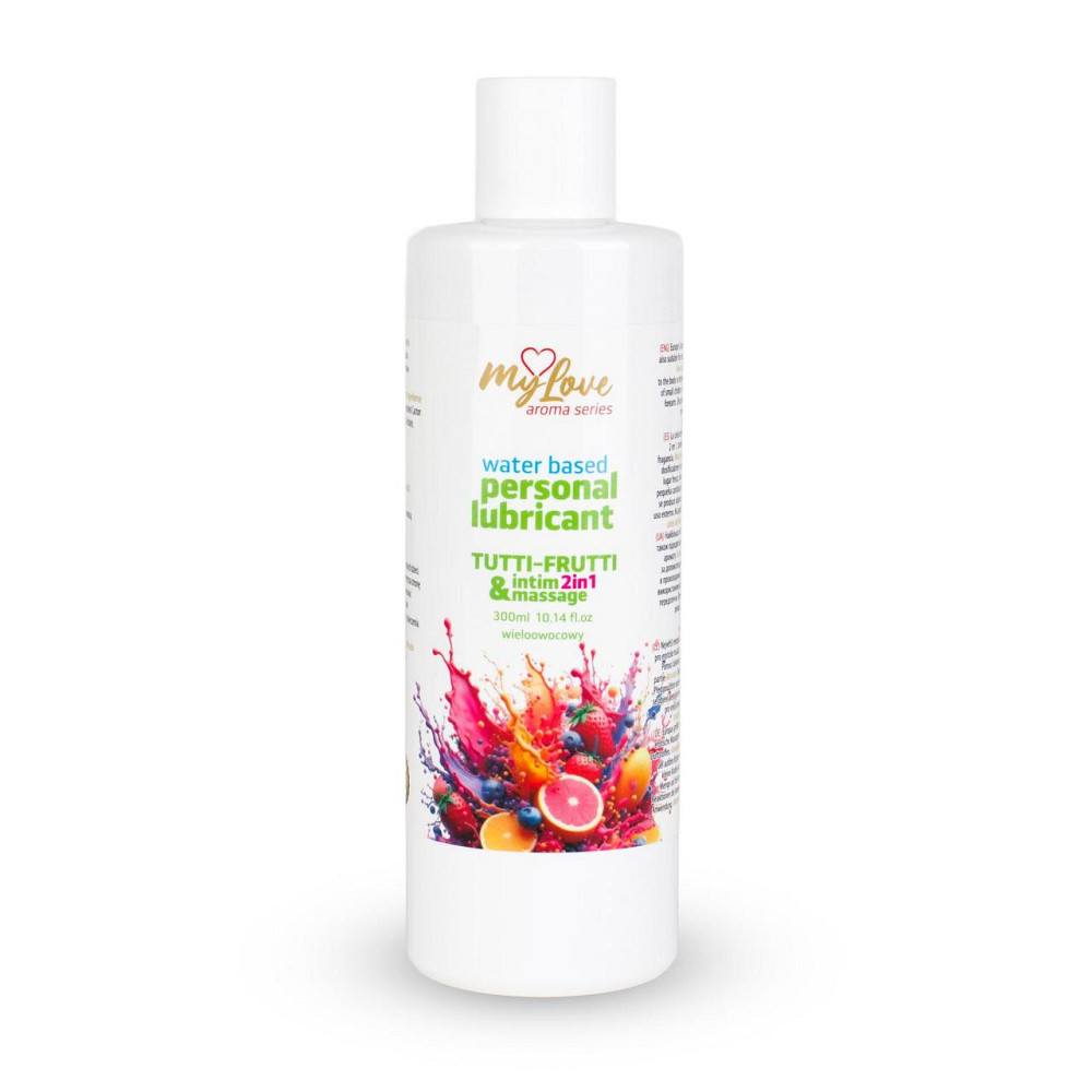 2в1 лубрикант та масажний гель - MyLove Aroma Series Intim&Massage Tutti-Frutti, 300 мл Sex Aura Київ - фото 1