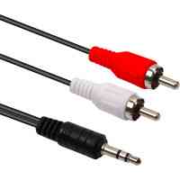 Кабель мультимедійний 3.5mm M to 2xRCA M 2.5m PowerPlant (CA914326) Київ