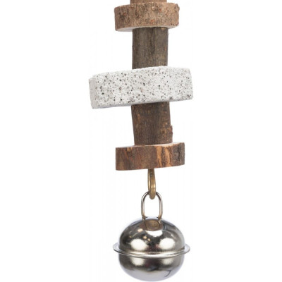 Игрушка для птиц Trixie подвесная с вулканическим камнем 16 см (4011905589510) Винница - изображение 3