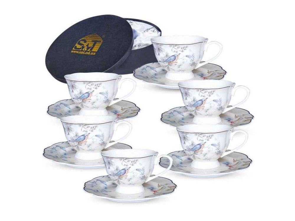 Сервиз кофейный Dayton Blue 12пр. 80мл 1994-00 ТМ SNT Solmir Киев - изображение 1