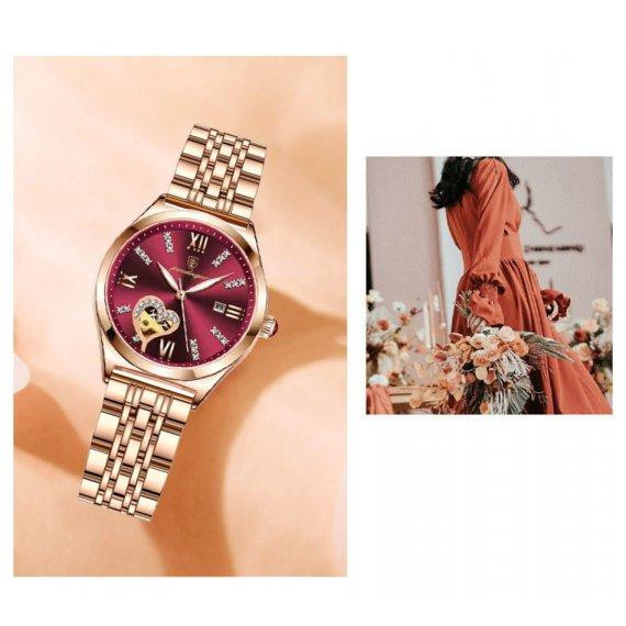 Жіночий наручний годинник Poedagar Present (Золотистий) Вінниця - фото 5