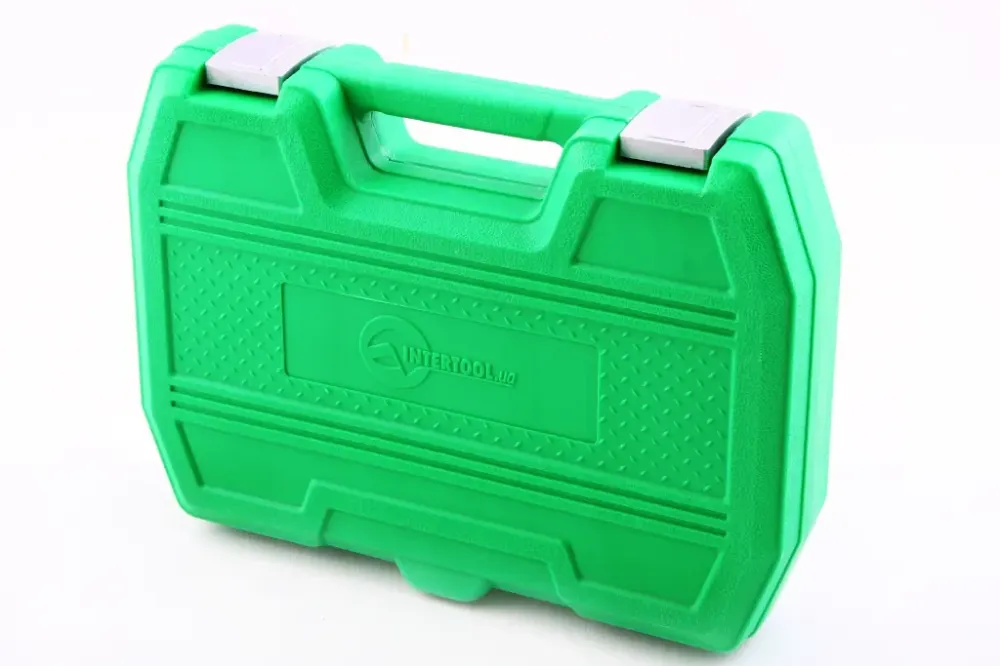 Набір голівок 1/2 6-г. 21 ед. Intertool 10-32м з трещетою, 2удлін., карданом в чемодані. Вінниця - фото 2