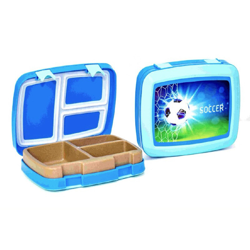 Дитячий Ланч-бокс "Soccer" 01550/02 кришка на защіпках Вінниця - фото 1