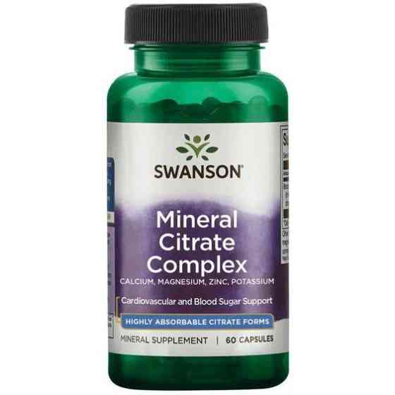 Mineral Citrate Complex - Calcium, Magnesium, Zinc, Potassium 60 caps Луцьк