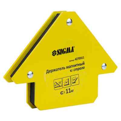 Магніт для зварювання Sigma стріла 11кг 75x65мм (45,90,135°) (4270311) Вінниця