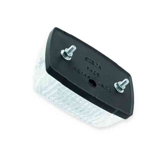 Фонарь (передний габарит) белый F-03 (85х55 мм) прицепа Мукачево