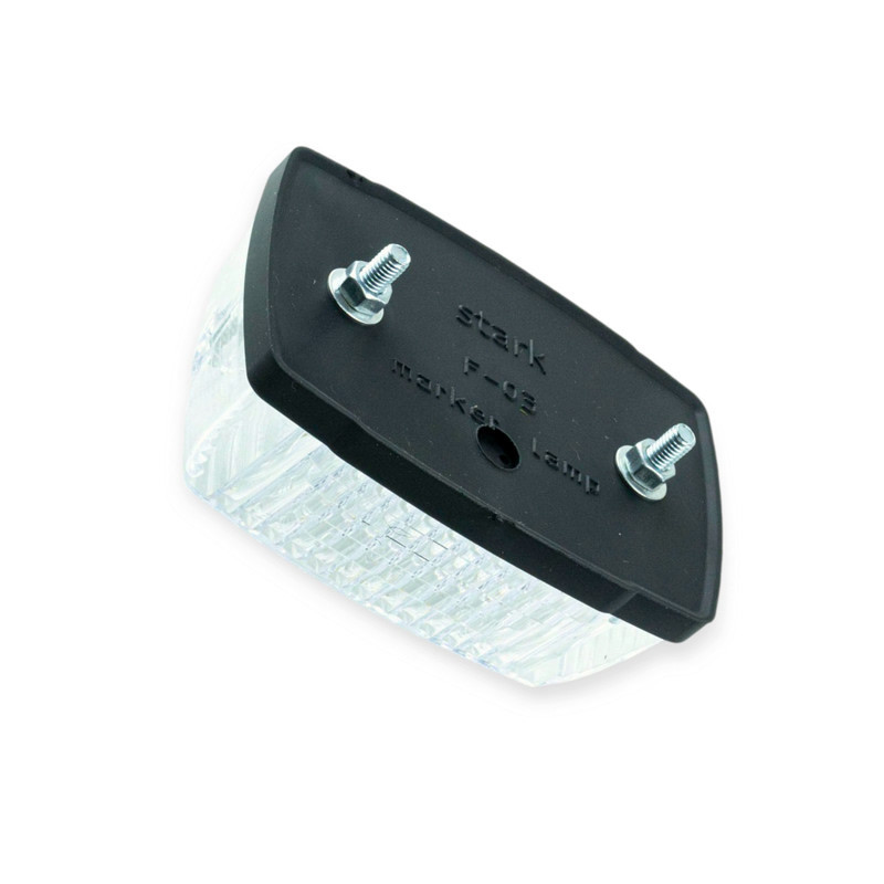 Фонарь (передний габарит) белый F-03 (85х55 мм) прицепа Мукачево - изображение 1