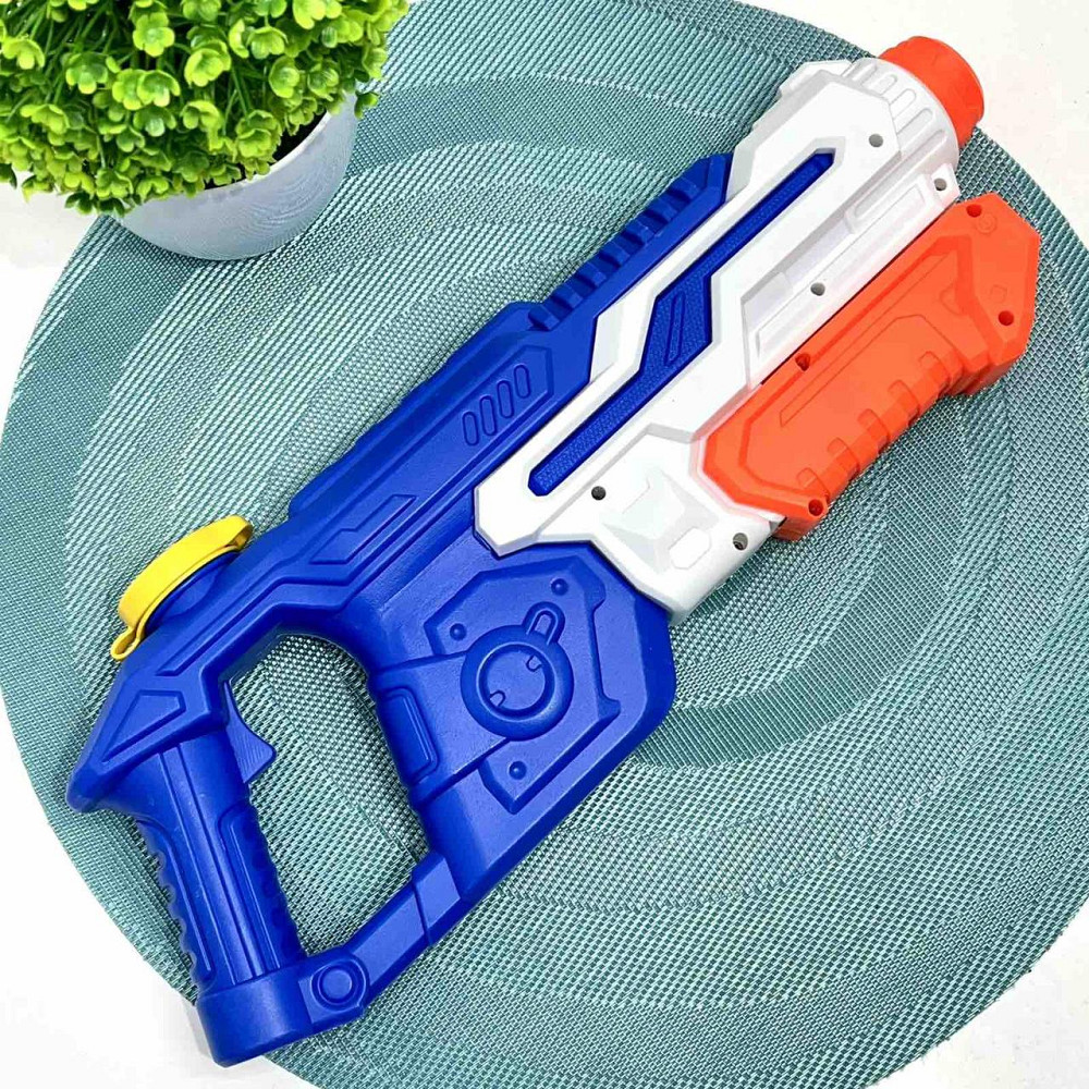 Бластер водяний з помпою 35 см Білий з синім (MR 0505) Чернигов - изображение 4