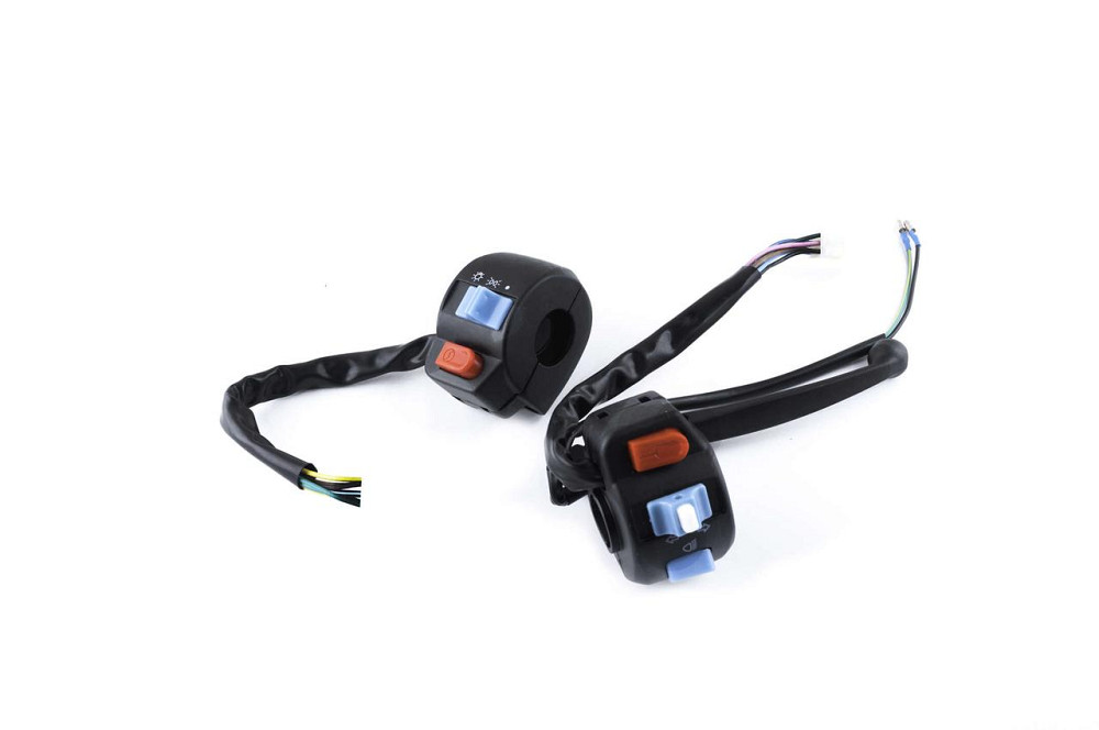 Блоки кнопок руля (пара) скутер 4 Т китай 50 (диск/барабан) (+рычаг, крепление) Мукачево - изображение 1