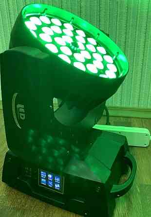 Світлодіодна LED голова прожектор PR-C014D 36*18W ZOOM споти. Харків
