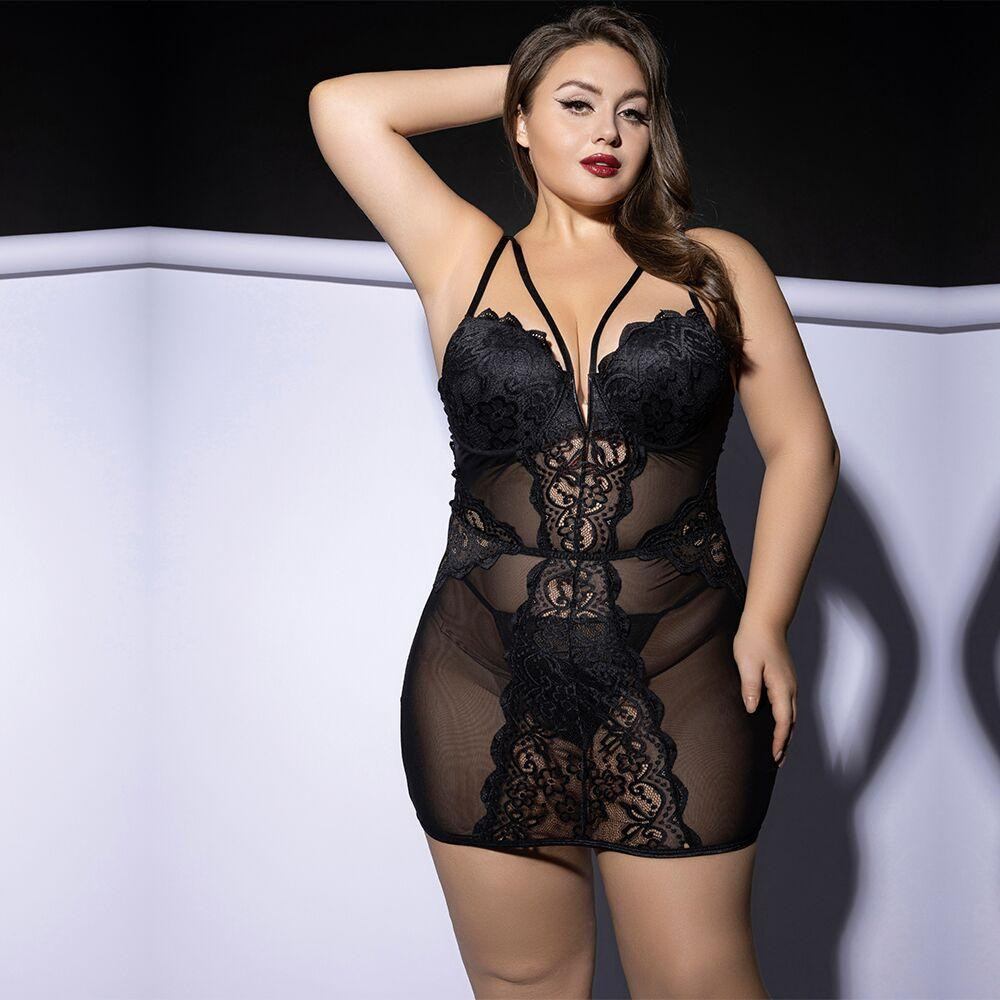 Платье JSY P61150 Black Plus Size Sex Aura Киев - изображение 1