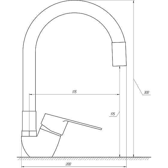 Змішувач для кухні DOMINO BLITZ DBC-203SLR-Black Тернопіль