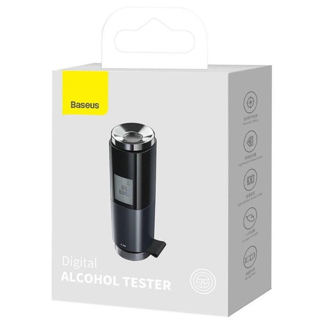 Алкотестер Baseus Digital Alcohol Tester CRCX-01 130 мА·год (Чорний) Миколаїв - фото 10