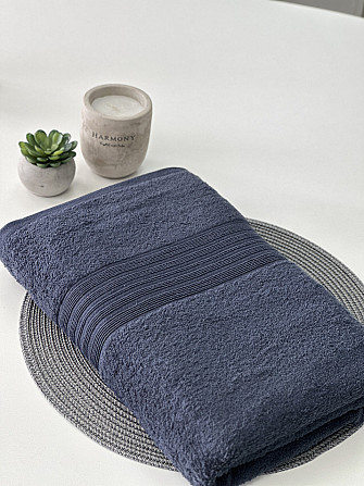 Рушник банний Ideal Textile однотонний 500 г/м2 70х140 см графітовий (56860398) Чернівці - фото 1
