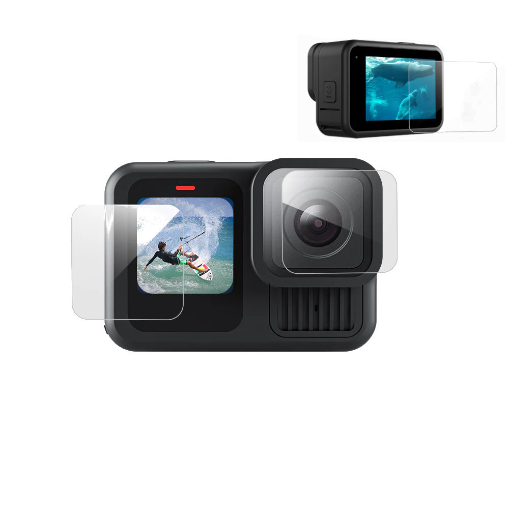 Стекло защитное GoPro 13 закаленное 9H 2.5D Telesin S6-FLM-07-TGP Киев - изображение 1