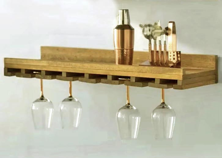 Полиця для келихів "Франсіс" сієна Миколаїв - фото 1