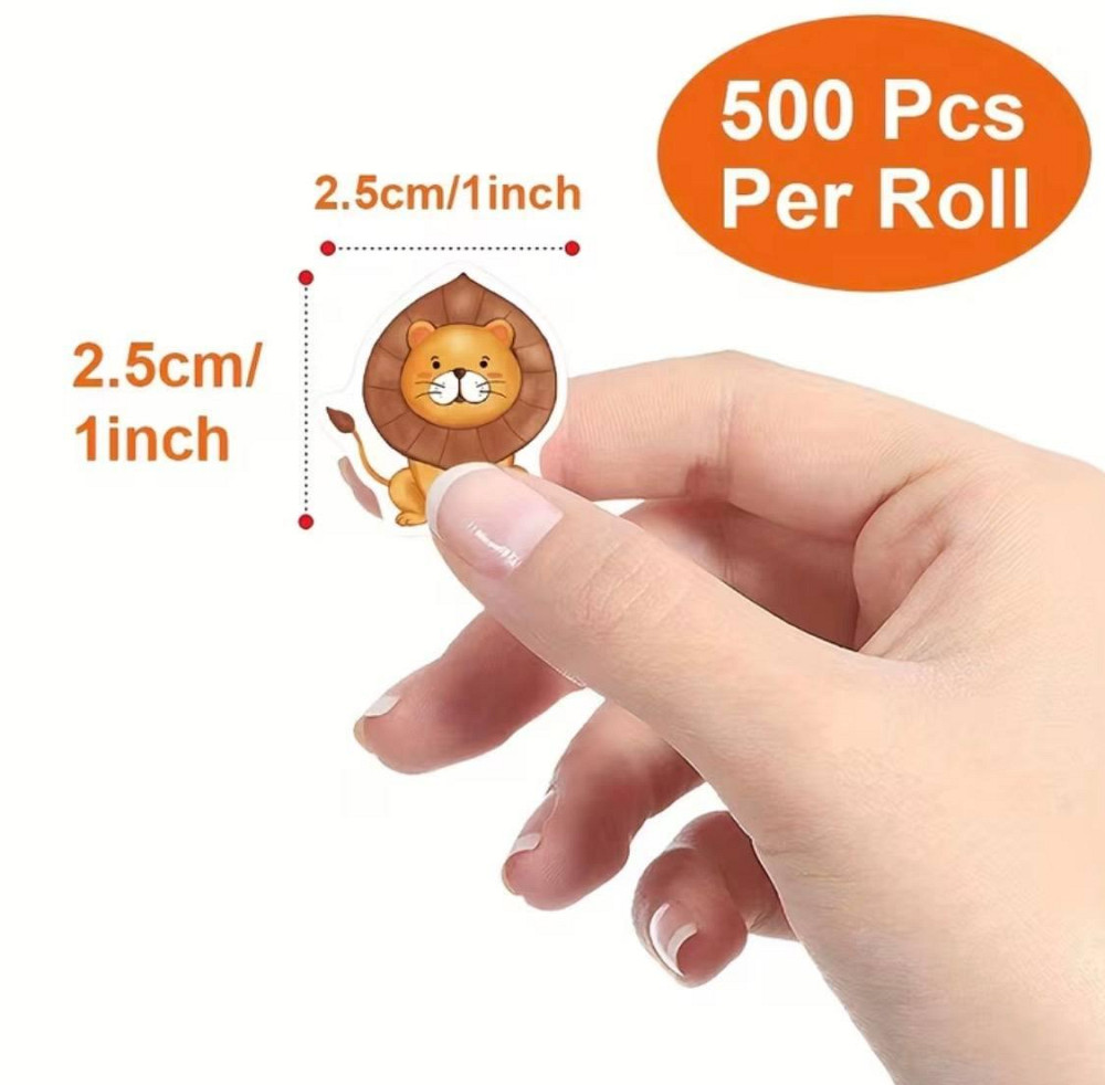 Наклейки животные детские 500 шт набор стикеров для упаковки подарков декора Киев - изображение 4