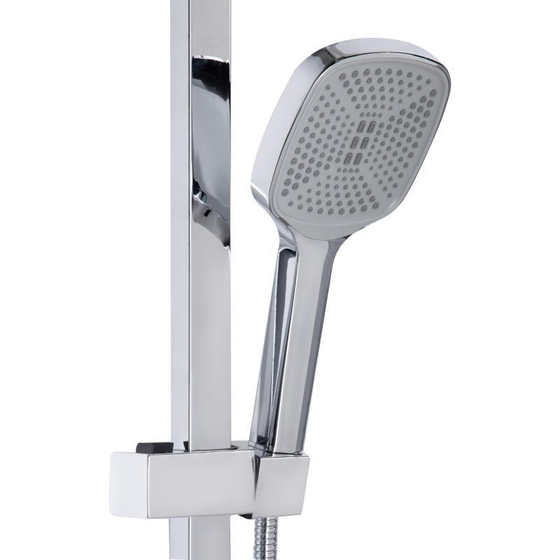 Душова система з виливом для ванни Lidz Dozorca 1030 на три споживача хром Київ - фото 4