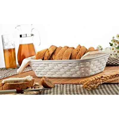 Хлібниця Irak Plastik 2,5 л під ротанг сіра (12072) Вінниця