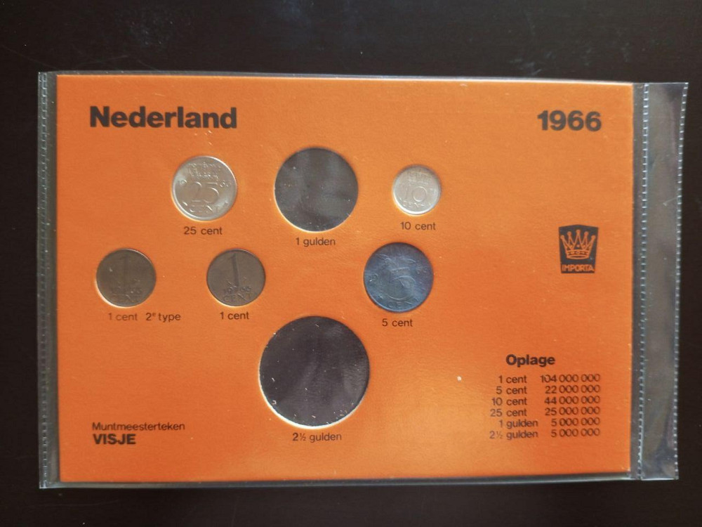 Мінтсет Нідерландів, 1966 рік (1.2) Не повний Полтава - фото 1