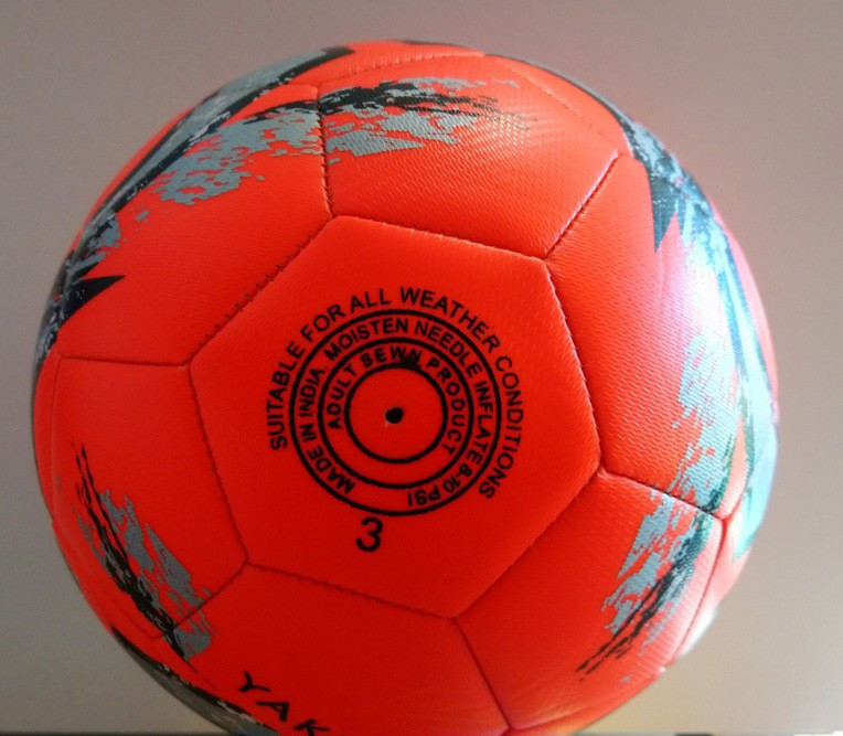 М'яч футбольний Yakimasport 100394 розмір 3, помаранчевий Київ - фото 6