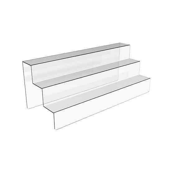 Товарная горка EKOSTAR на 3 ступеньки из акрила 400х150х150 Киев