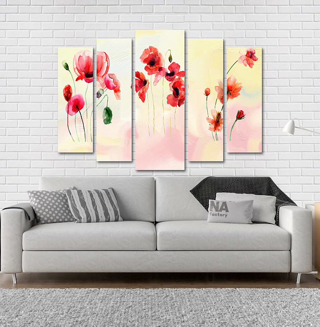 Модульна картина Квіти Абстракція Art-214_5 Київ - фото 2