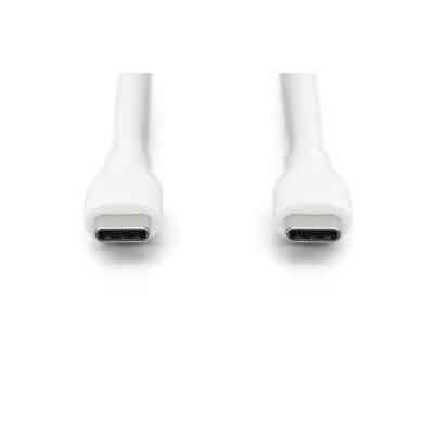 Дата кабель USB-C to USB-C 2.0m USB 2.0 60W silicone white Digitus (AK-300341-020-W) Винница
