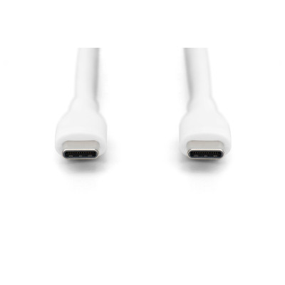 Дата кабель USB-C to USB-C 2.0m USB 2.0 60W silicone white Digitus (AK-300341-020-W) Вінниця - фото 4