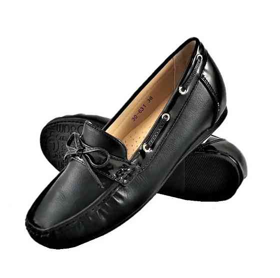 .Жіночі Мокасини Чорні Сліпони Шкіряні (розміри: 36) - 631 Дніпро