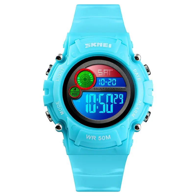 Дитячий спортивний наручний годинник Skmei 1477 (Блакитний) Вінниця - фото 3