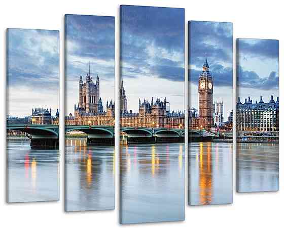 Модульна картина Лондон Міст Art-311_5 ( 80х118см ) Київ