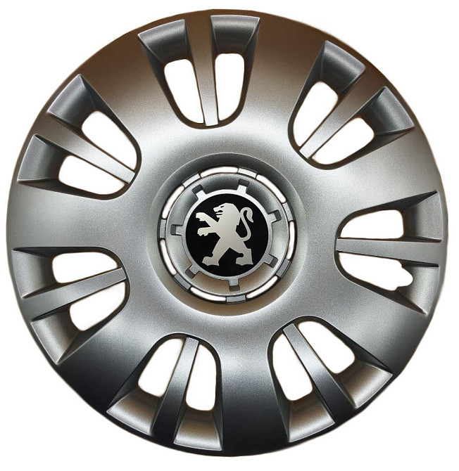 Автомобильные модельные колпаки R14 Peugeot 222 4шт, SJS, серебряные Киев - изображение 1
