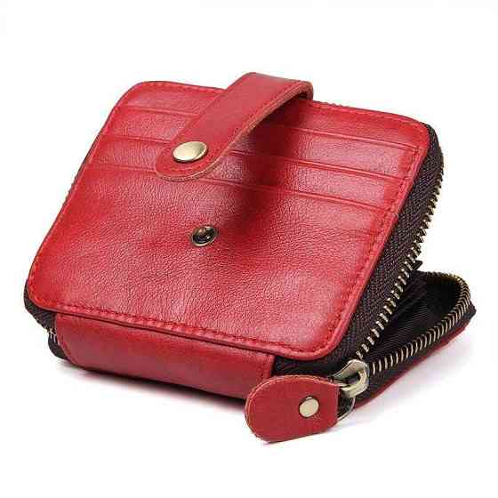 Візитниця Vintage 14959 шкіряна Червона Київ