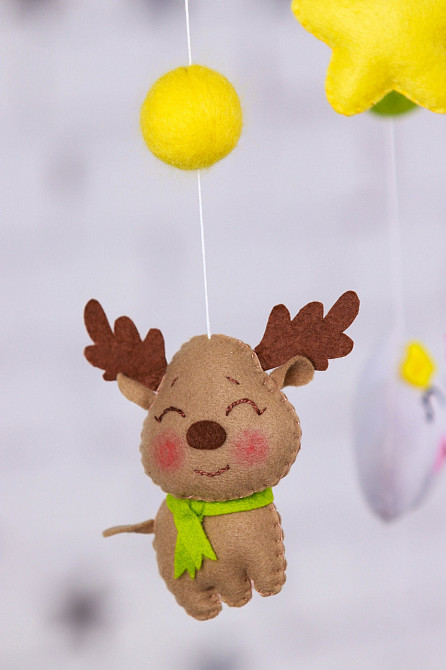 Дитячий музичний мобіль на ліжечко для немовлят WooolyWool "Принцеса" Київ - фото 5