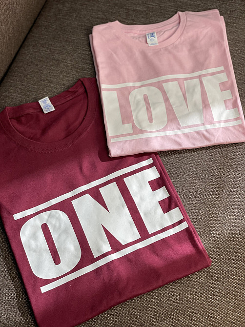 Парні футболки - "ONE \ LOVE" L, XL Чернівці - фото 1