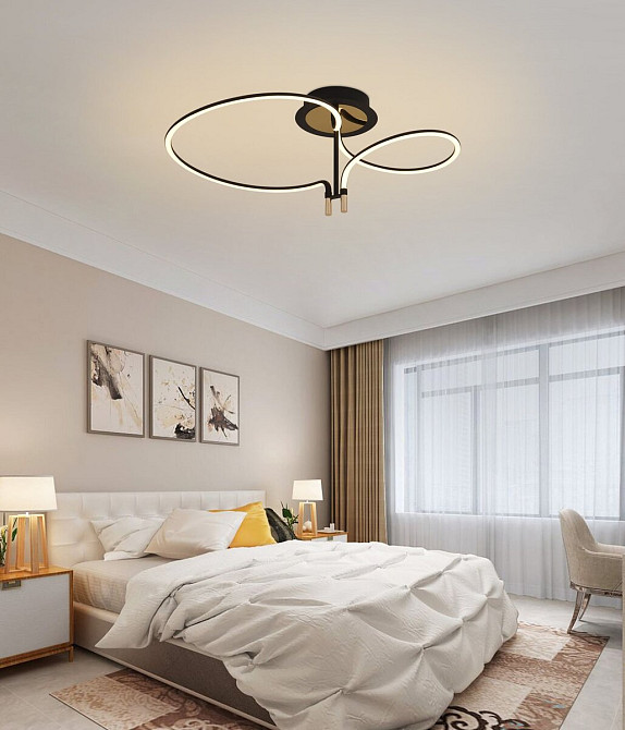 VALESO Світлодіодна стельова люстра , Чорна Коломия - фото 2