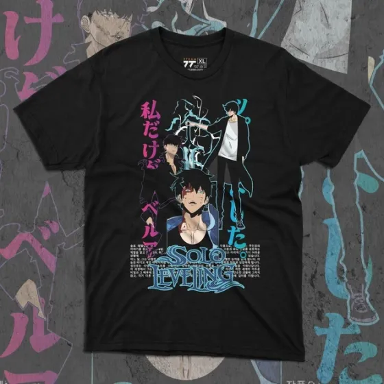 Футболка для подростка мальчика с принтом 140olo Leveling 140ung Jin-Woo 4 Размер 160 Anime10909 Днепр