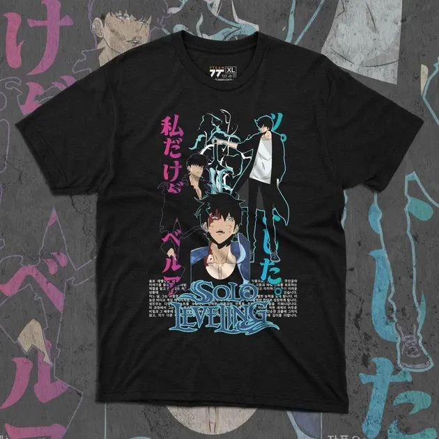 Футболка для підлітка хлопчика з принтом 140olo Leveling 140ung Jin-Woo 4 Розмір 160 Anime10909 Дніпро - фото 1