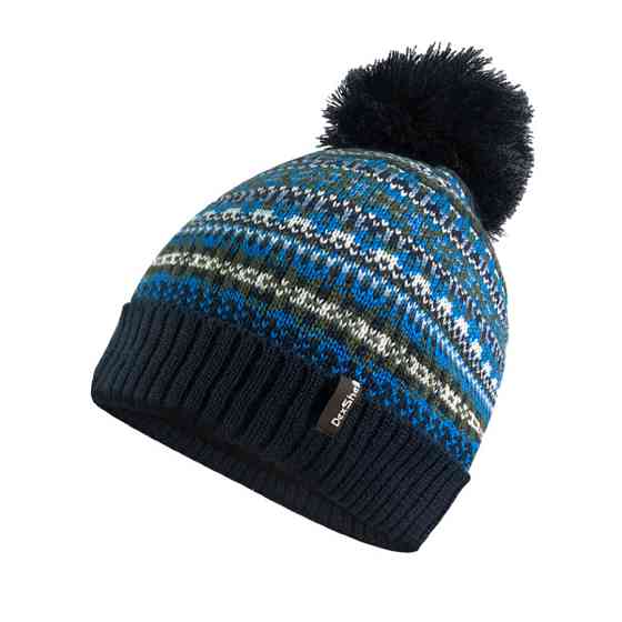 Водонепроникна шапка Dexshell Beanie Fair Isle кольорова Синя (S-M) Вінниця