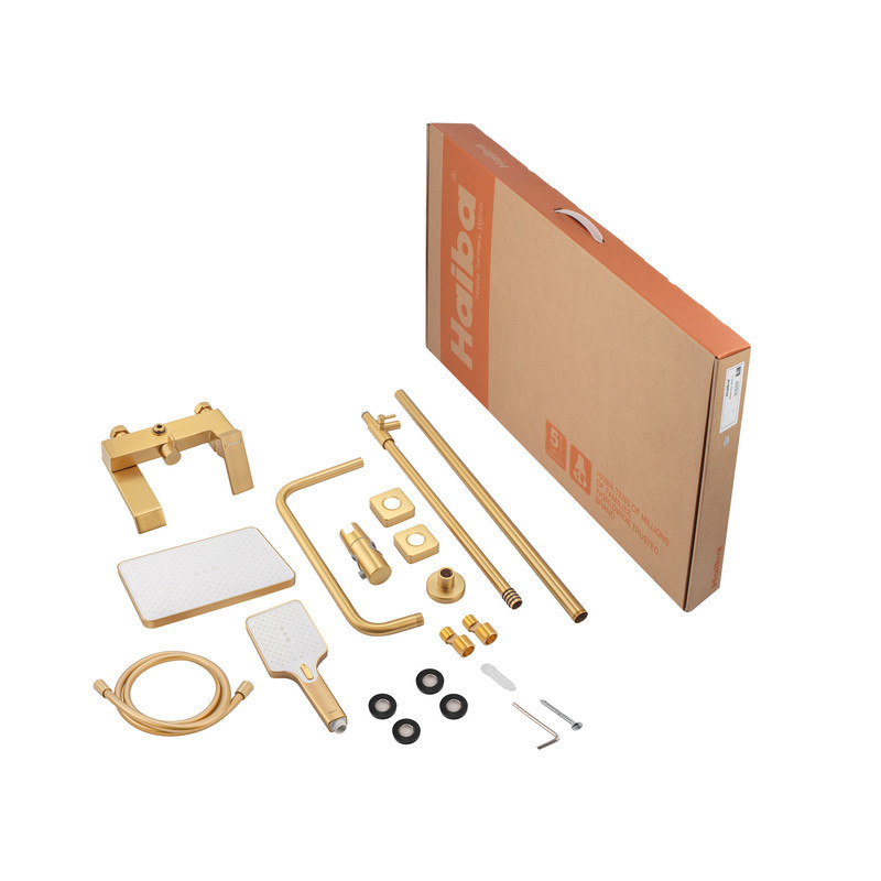 Душова колона зі змішувачем HAIBA GAUDI 009-J BRUSHED GOLD   ( HB9584 ) 25428 Харків - фото 8