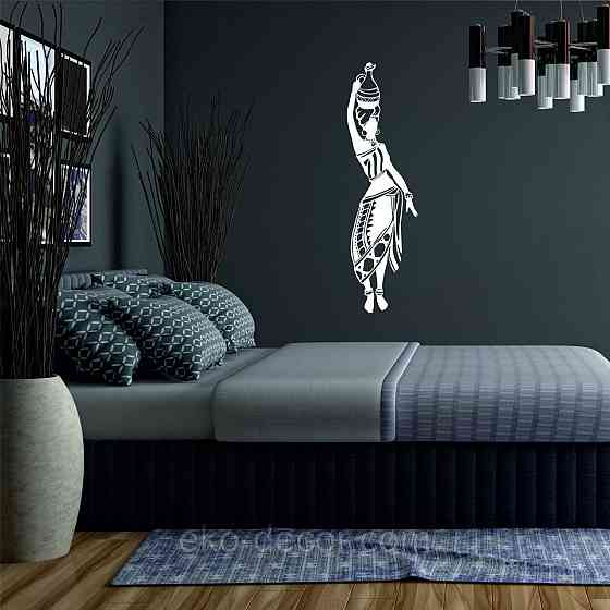 Декоративное настенное Панно «Девушка с кувшином» Декор на стену 110*31 см, Белый Киев