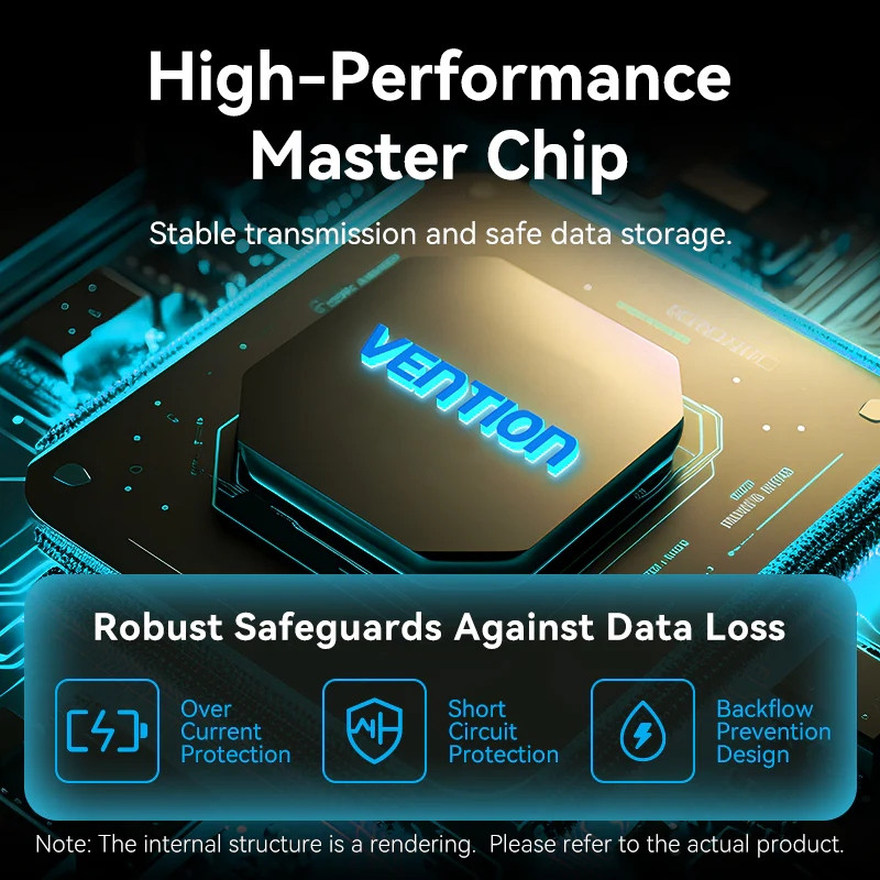 Хаб USB 3.0 Type-C -> 4xUSB 3.0/1xUSB-C, 5Gbps, Black Vention Винница - изображение 9