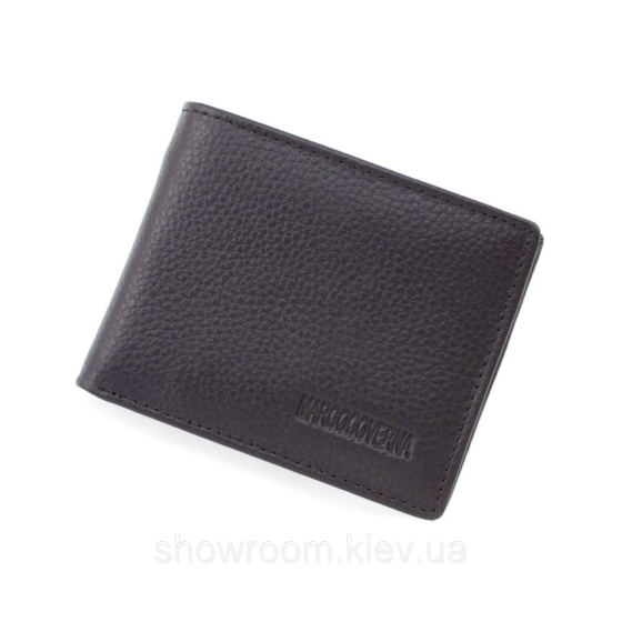 Шкіряний затискач для грошей на магніті Marco Coverna (101) black Київ