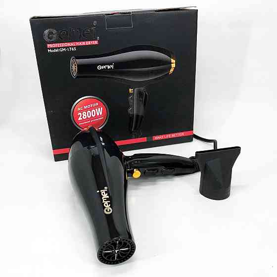Фени для сушіння волосся Gemei GM 1765 2800 Вт, Фен для укладання волосся салонний ES-97 Івано-Франківськ