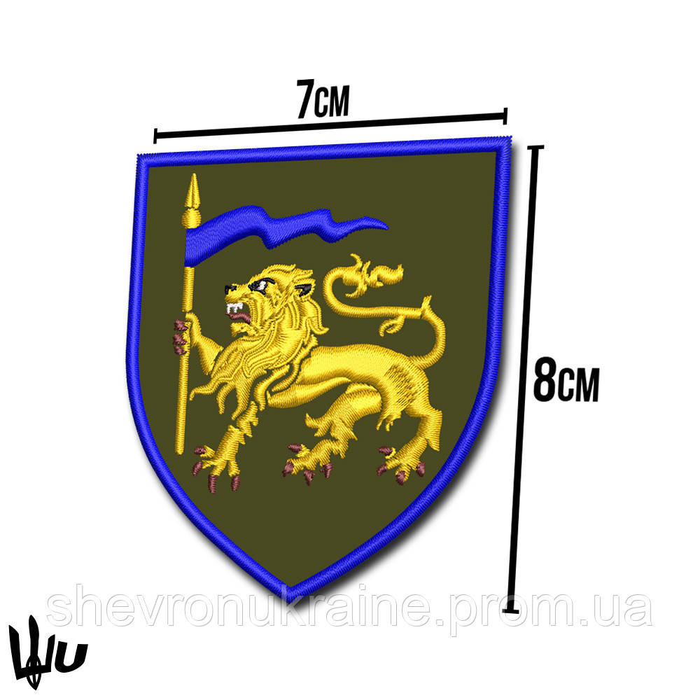 Шеврон під замовлення 60 механізована бригада (Термін виготовлення 3-5 днів. На липучці) Розмір 8x7см Київ - фото 3