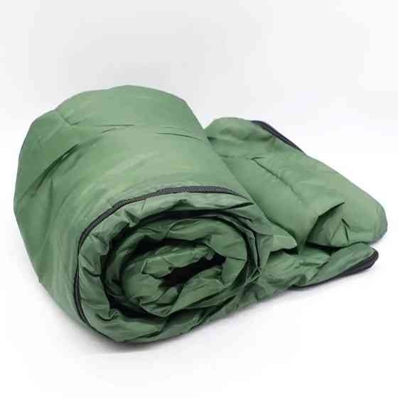 Демисезонный спальный мешок с капюшоном, 200х60см, Хаки / Спальник теплый / Спальный мешок одеяло ЗСУ Киев