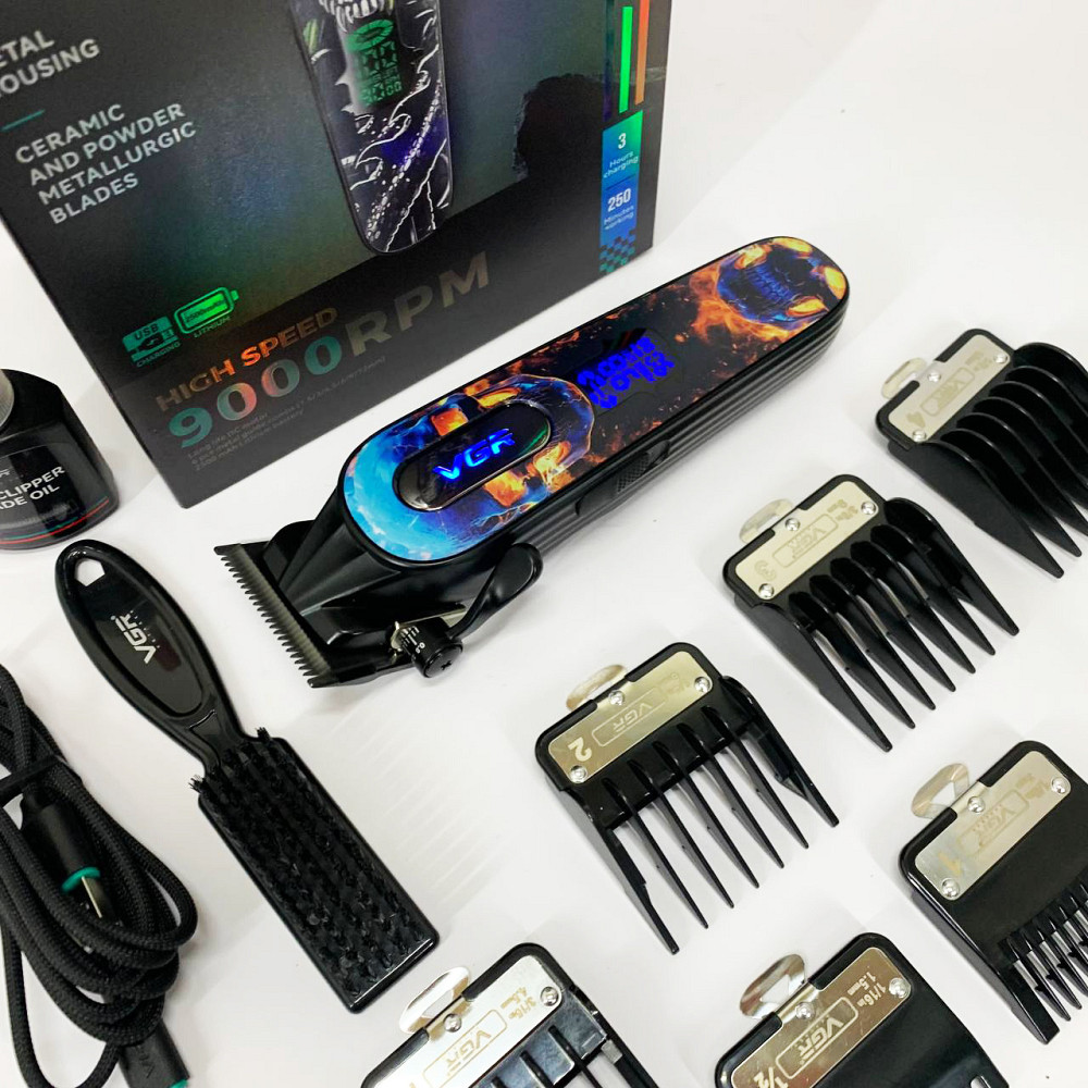 Універсальний тример для чоловіків VGR V-279 RED, Машинка для стрижки волосся електрична NQ-18 Львів - фото 10